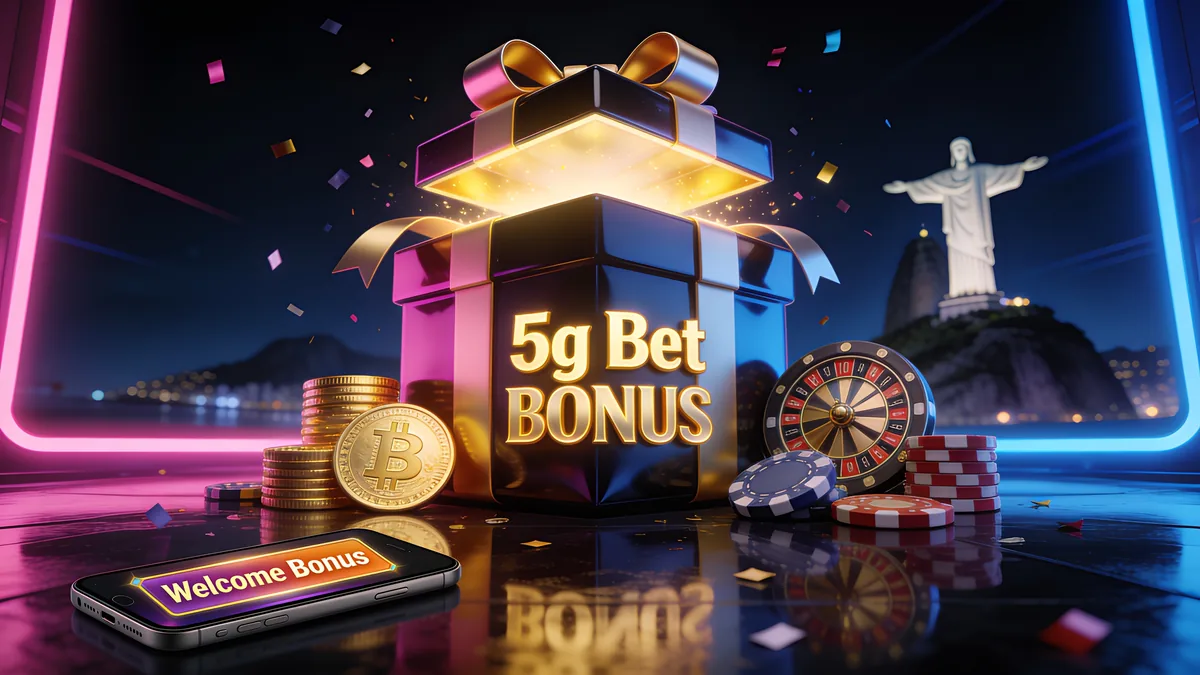 Como funciona o bônus de boas-vindas da 5Gbet para jogadores no Brasil